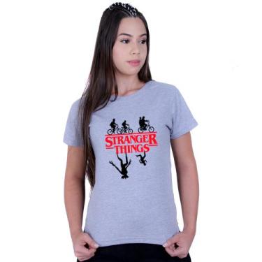 Imagem de Camiseta Baby Look T-shirt Série Stranger Things - Lafre, Cinza, G