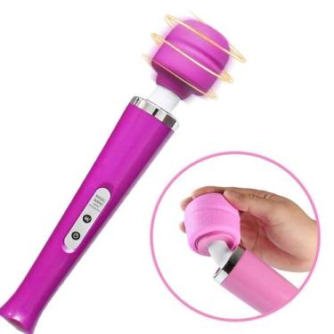 Imagem de Vibrador Silencioso Varinha Mágica De Silicone Texturizado - Shop Mix