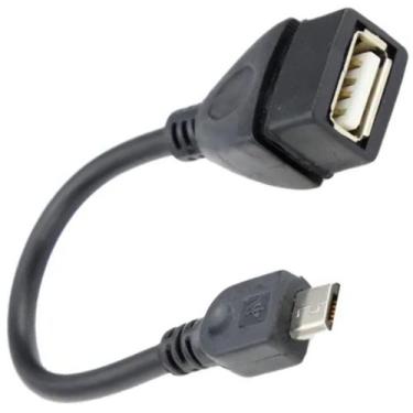 Imagem de Cabo Para Transferir Dados USB-A Femea Otg USB Conexão Micro 5 Pinos 2