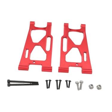 Imagem de MERIGLARE 2x Braço oscilante inferior traseiro RC Substituição DIY Brinquedos modificados Hobby Braço de suspensão resistente para 7303 P73250 1/7 RC Carro, Vermelho