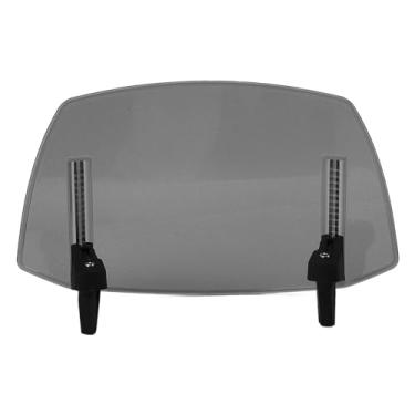 Imagem de ZJchao Extensão do Pára - de Motocicleta, Defletor de Motocicleta de Windshield Universal Plástico Abdável Ajustável Com Acessórios para Mt07 Mt09 Mt10 R1 R3 Fz6 Tmax530 Tmax 500 (Fumado)