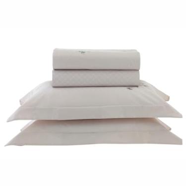 Imagem de Jogo De Cama Queen Kacyumara Algodão Egípcio 200 Fios 4pçs (Erdene)