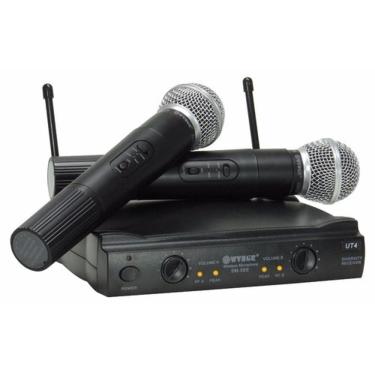 Imagem de Microfone Duplo Sem Fio UHF SM-58 II - 50m Alcance - Anatel