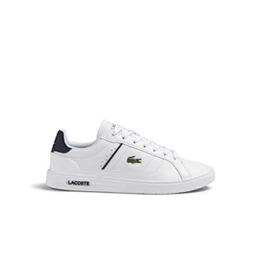 Imagem de Lacoste Tênis masculino de cano baixo Europa PRO 123 1 SMA, tênis masculino, Marinha branca 042, 42 EU