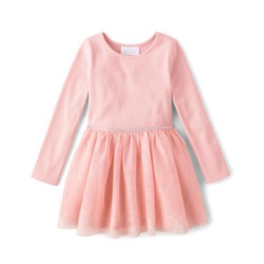 Imagem de The Children's Place Vestidos tutu para bebês meninas e crianças pequenas, Glitter Lt Plum, 6-9 Meses