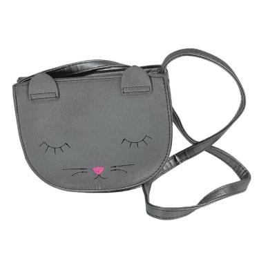 Imagem de Bolsa Infantil Transversal Gatinho Prata Pagani Pg12056