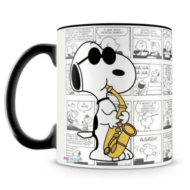 Imagem de Caneca Snoopy Músico Personalizada em Porcelana Brilhante - Amo Caneca