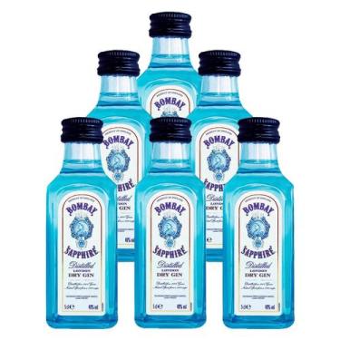 Imagem de Miniatura Gin Bombay Sapphire London Dry 50ml 6 Unidades