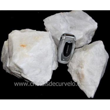 Imagem de Quartzo Leitoso Branco Bruto 5 Kg para Lapidação e Artesanato Atacado