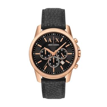 Imagem de Armani Exchange Relógio masculino A|X cronógrafo de borracha preta (modelo: AX1769)