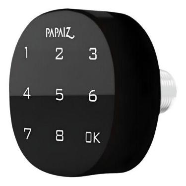 Imagem de Fechadura Eletrônica Digital M1602 Teclado Senha 8 Dígitos Papaiz Pret