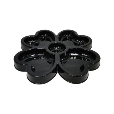 Imagem de Petisqueira Trevo 4 Folhas com 5 divisórias- para Servir o seu petisco com Charme e Sorte