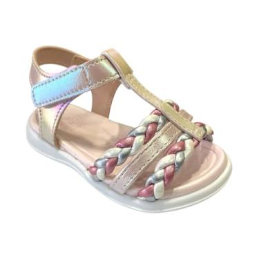 Imagem de Mini Sua Cia, Sandália Menina Mini Sua Cia Rosa Perolizado 4103.41016 Tamanho:17;Cor:Rosa;Gênero:Menina