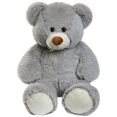 Imagem de Ursinho de pelúcia HollyHome Teddy Bear Giant 90 cm cinza