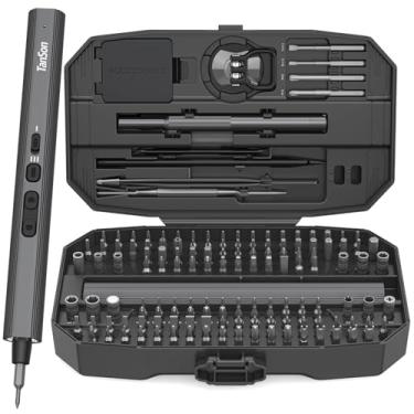 Imagem de TanSon Conjunto De Chaves De Fenda Elétricas De Precisão 160 Em 1, Liga De Aço Premium, Punho Ergonômico, Estojo Resistente. Ideal Para Reparo De Computadores, Laptops E Eletrônicos