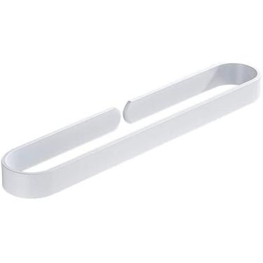 Imagem de Toalheiro montado na parede, toalheiro, prateleira, toalheiro, espaço, suporte de toalha de alumínio, suporte de toalhas de banheiro, cabide para pendurar na parede, barra de toalha, organizador de