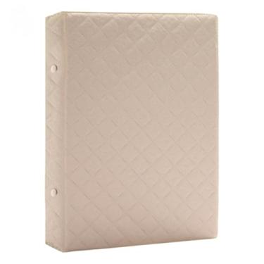 Imagem de ALBUM DE FOTO 15X21 DIFERENTE TRANÇADO MODERNO JOVEM (60,MANTA-MARFIM)