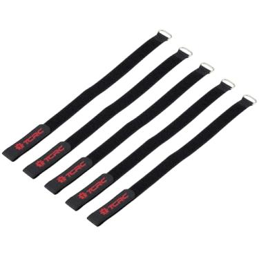 Imagem de TCRC 5PCS 16x300mm Nylon RC Battery Straps Reusable Cable Straps Adjustable Cinch Straps for RC Drones,FPV Racer,RC Helicopters,Planes,RC Cars