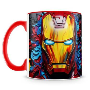 Imagem de Caneca 3D do Homem de Ferro - Cerâmica Premium - 325ml - Presente para