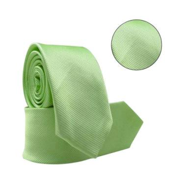 Imagem de Gravata Social Risco Fino Padrinho Evento - oem, Verde limão