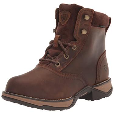 Imagem de ARIAT Bota feminina Anthem bico redondo lacer impermeável marrom envelhecido 11, Marrom envelhecido, 41