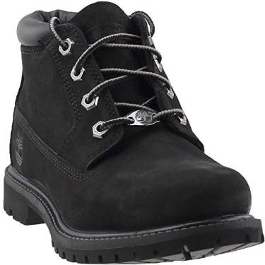 Imagem de Timberland Bota de cano curto feminina impermeável dupla Nellie, Preto, 6.5