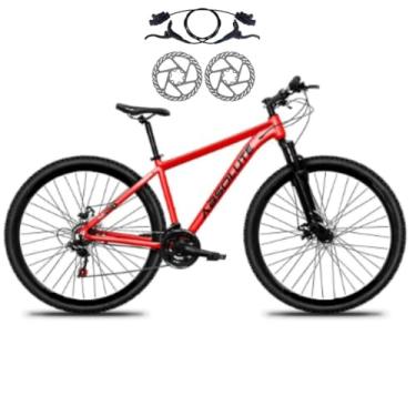 Imagem de Bicicleta Aro 29 Absolute Nero 5 24 Veocidades MTB Aluminio Freio Hidráulico Suspensão 80mm (Vermelho, 15)