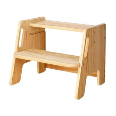 Imagem de Baoblaze Banco de banheiro, cócoras, apoio para os pés, 2 níveis, cabeceira, degraus para viagem, ambientes internos e externos, cama alta para idosos