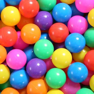 Imagem de GOGOSO Bolas de plástico para crianças, cães, bebês, meninos, meninas, 5,5 cm, brinquedos para crianças, barraca, aniversário, decoração de festa, 500 peças, mistura de arco-íris