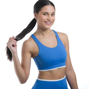 Imagem de Top Nadador MY Fitness Blue/White | Márcio May Sports