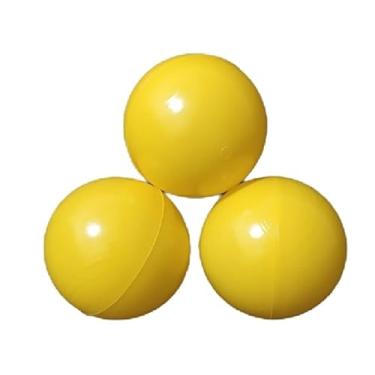 Imagem de 25 Unidades Bolinhas Coloridas Que Não Amassam, Plástico Atóxico, Resistentes, Seguras, Leves, Piscina, Cercadinho, Playground, Festa (25 AMARELA)