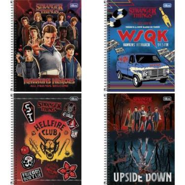 Imagem de Caderno 01X1 Capa Dura Stranger THINGS 80FLS. - Sao Domingos