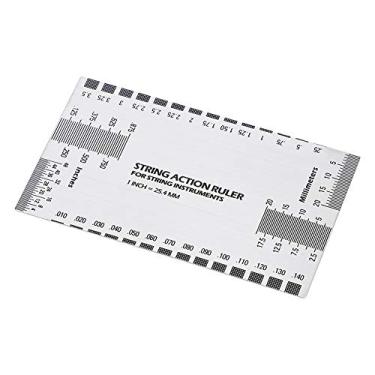 Imagem de RiToEasysports Régua de Ação de Corda de Guitarra Em Aço Inoxidável, Ferramenta de Medição para Baixo, Guitarristas Elétricos, Luthiers, Faça você Mesmo
