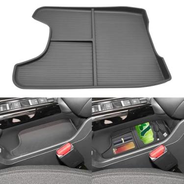 Imagem de Agulier Organizador de console central ABS compatível com Honda HR-V 2th 2023-2025 Caixa de armazenamento de apoio de braço com compartimento de armazenamento inferior Acessórios interiores Caixa de