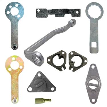 Imagem de Kit Ferramentas Sincronismo Com Ferramenta Cabeçote e Trava de Polia Par de Algema Fire Evo 8V/16V PMS Feron