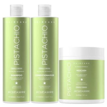 Imagem de Kit Jacques Janine Hair Care Pistachio Shampoo 450ml Condicionador 440