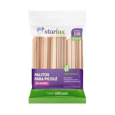 Imagem de STARLUX UD PALITO P/PICOLE BAMBU 100 UNIDADES$
