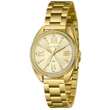 Imagem de Relógio Lince Feminino Ref: Lrgh262l36 C3kx Casual Dourado