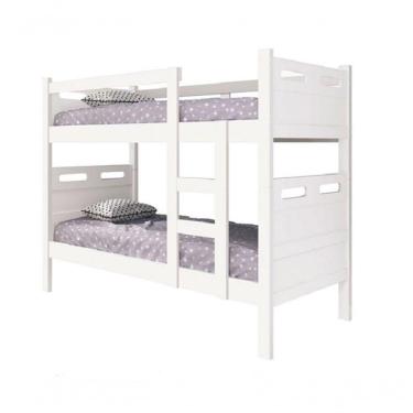 Imagem de Beliche Jaspe Quarto Solteiro Com Proteção Lateral Branco