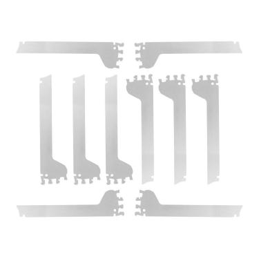 Imagem de Kit 10 Mãos Francesas Apoio Para Bandeja 40cm Slg Gôndolas New Plus - Sa Gôndolas