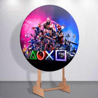 Imagem de Painel Video Games Jogos Diversos Capa Grande e Mini Redondoda Estampa
