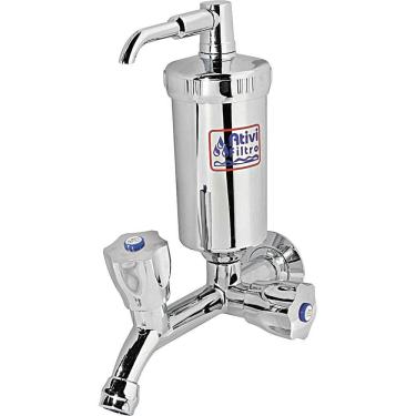 Imagem de Torneira Fixa com Filtro 402 Ativi Filtro Cromada