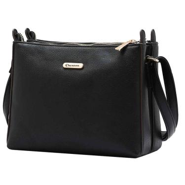 Imagem de Bolsa Feminina Alça Transversal Fixa Divisão Dupla Chenson