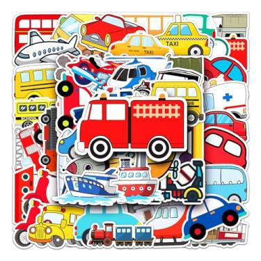 Imagem de 50 adesivos à prova d'água para malas, bicicletas, laptops, garrafas de água, scooters, cadernos, diário, estética vintage, decalque de viagem (carro)