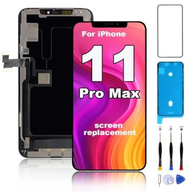 Imagem de Substituição de tela para iPhone 11 Pro Max 16.5 cm LCD Display 3D Touch Digitalizador Quadro Kit de reparo completo com ferramentas de reparo, protetor de tela