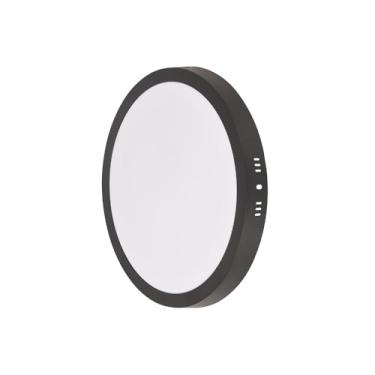 Imagem de Painel LED Play Sobrepor Redondo 24W Bivolt 6.500K - Preto