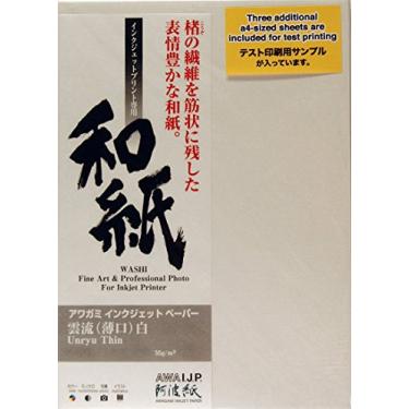 Imagem de Papel Awagami Inkjet Paper Unryu Thin 55g/m² A3+ 10 Folhas
