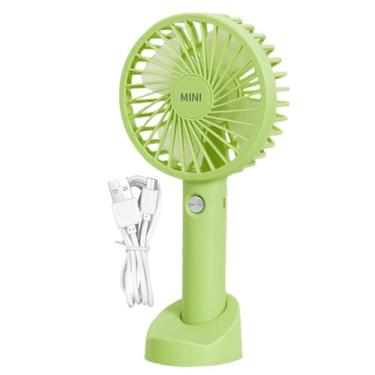 Imagem de Shakven Ventilador portátil,Ventilador portátil portátil | Leque Pessoal com Base - Ventilador portátil portátil para ambientes externos, ventilador recarregável pessoal de 3 velocidades com base