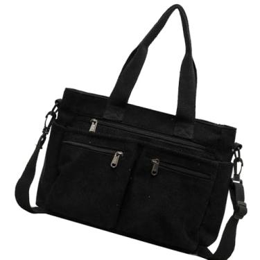 Imagem de Bolsa de veludo cotelê,Bolsa de ombro de veludo cotelê,Sacola com bolsos Sacola universitária de grande capacidade | Bolsa tipo estilingue, pochetes, pacote de viagem para guarda-chuvas, jantares, tra