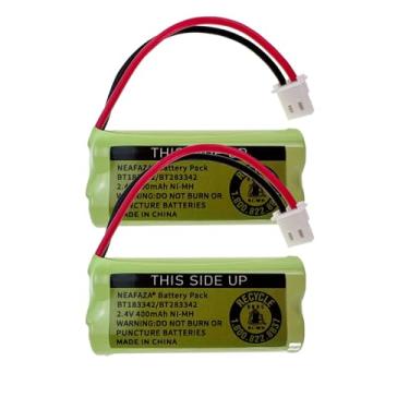 Imagem de NEAFAZA BT183342/BT283342 Bateria de telefone 2,4V 400mah Ni-MH BT162342 BT262342 compatível com VTech CS6114 CS6419 AT&T EL52100 EL50003 EL52300 Aparelhos sem fio (2 unidades)